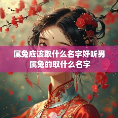 属兔应该取什么名字好听男 属兔的取什么名字