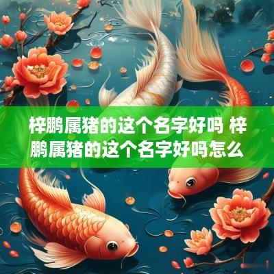 梓鹏属猪的这个名字好吗 梓鹏属猪的这个名字好吗怎么读