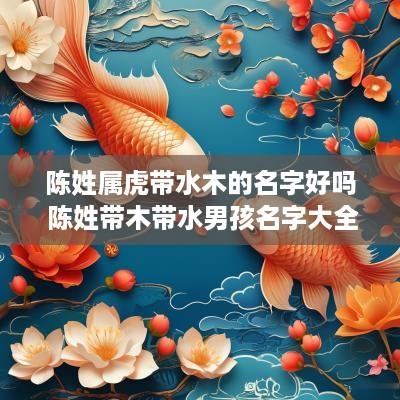 陈姓属虎带水木的名字好吗 陈姓带木带水男孩名字大全