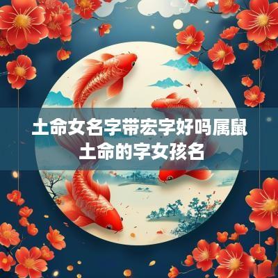 土命女名字带宏字好吗属鼠 土命的字女孩名
