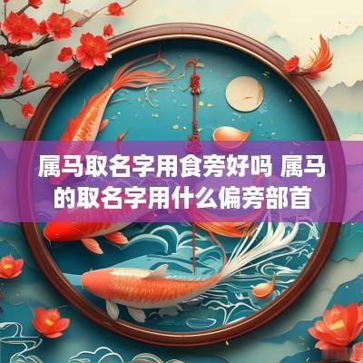 属马取名字用食旁好吗 属马的取名字用什么偏旁部首
