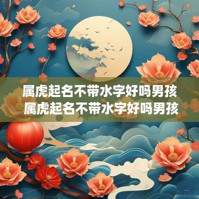 属虎起名不带水字好吗男孩 属虎起名不带水字好吗男孩名字