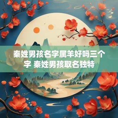 秦姓男孩名字属羊好吗三个字 秦姓男孩取名独特