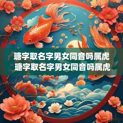 瑭字取名字男女同音吗属虎 瑭字取名字男女同音吗属虎的