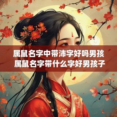 属鼠名字中带沛字好吗男孩 属鼠名字带什么字好男孩子名