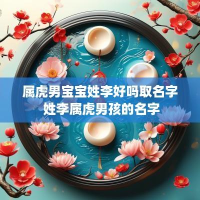 属虎男宝宝姓李好吗取名字 姓李属虎男孩的名字