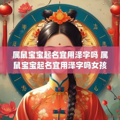 属鼠宝宝起名宜用泽字吗 属鼠宝宝起名宜用泽字吗女孩