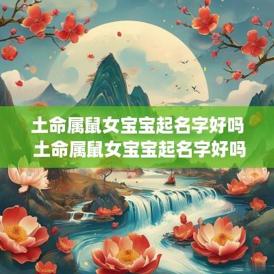 土命属鼠女宝宝起名字好吗 土命属鼠女宝宝起名字好吗