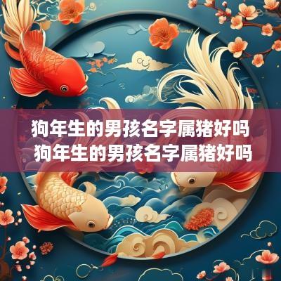 狗年生的男孩名字属猪好吗 狗年生的男孩名字属猪好吗还是属兔
