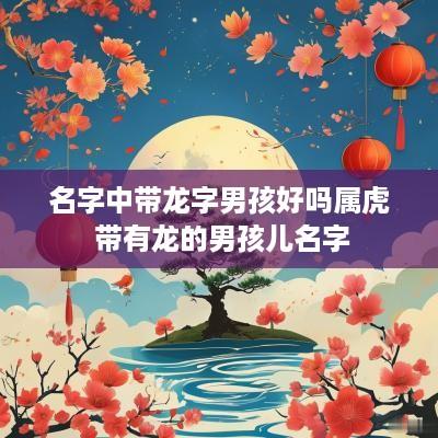 名字中带龙字男孩好吗属虎 带有龙的男孩儿名字