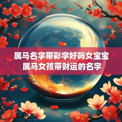 属马名字带彩字好吗女宝宝 属马女孩带财运的名字