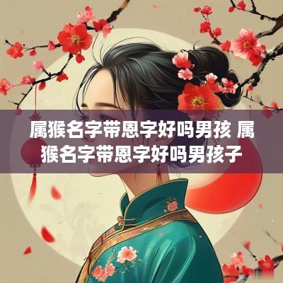 属猴名字带恩字好吗男孩 属猴名字带恩字好吗男孩子