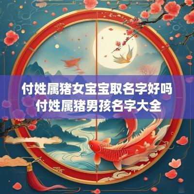 付姓属猪女宝宝取名字好吗 付姓属猪男孩名字大全