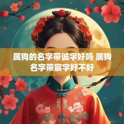 属狗的名字带诚字好吗 属狗名字带宸字好不好