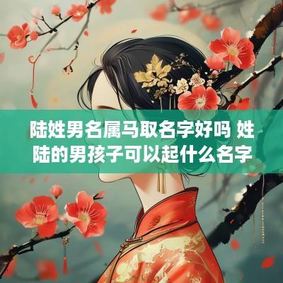 陆姓男名属马取名字好吗 姓陆的男孩子可以起什么名字