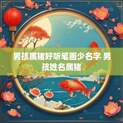 男孩属猪好听笔画少名字 男孩姓名属猪