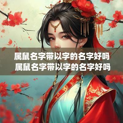 属鼠名字带以字的名字好吗 属鼠名字带以字的名字好吗男孩