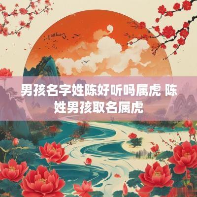 男孩名字姓陈好听吗属虎 陈姓男孩取名属虎