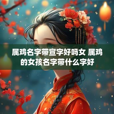 属鸡名字带宣字好吗女 属鸡的女孩名字带什么字好