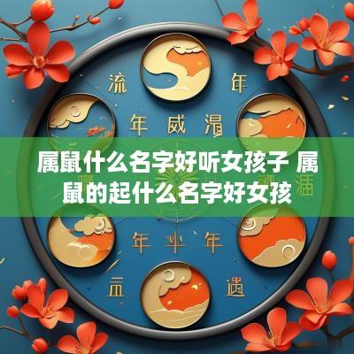 属鼠什么名字好听女孩子 属鼠的起什么名字好女孩