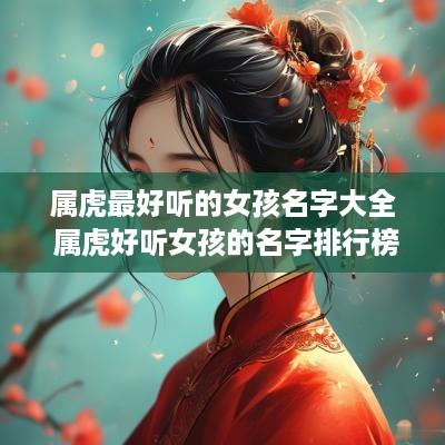 属虎最好听的女孩名字大全 属虎好听女孩的名字排行榜