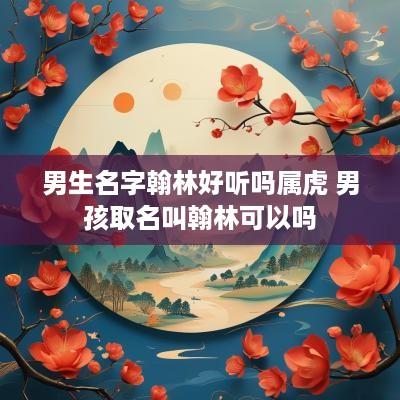 男生名字翰林好听吗属虎 男孩取名叫翰林可以吗