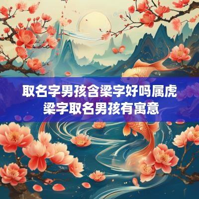 取名字男孩含梁字好吗属虎 梁字取名男孩有寓意