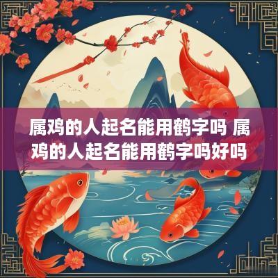 属鸡的人起名能用鹤字吗 属鸡的人起名能用鹤字吗好吗