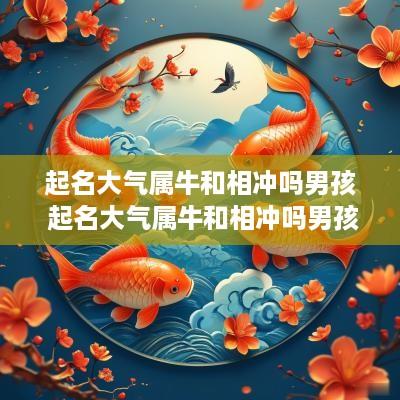 起名大气属牛和相冲吗男孩 起名大气属牛和相冲吗男孩子