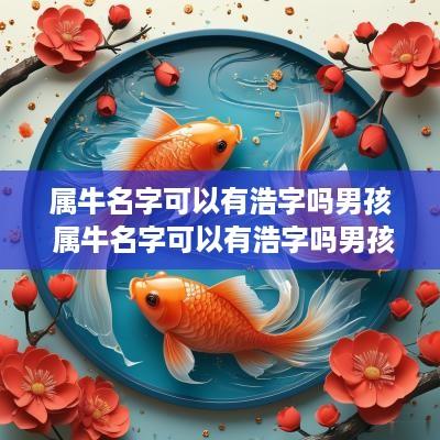 属牛名字可以有浩字吗男孩 属牛名字可以有浩字吗男孩子