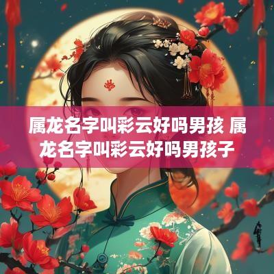 属龙名字叫彩云好吗男孩 属龙名字叫彩云好吗男孩子