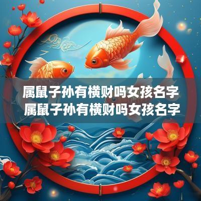 属鼠子孙有横财吗女孩名字 属鼠子孙有横财吗女孩名字怎么取