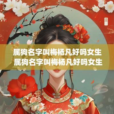 属狗名字叫梅杨凡好吗女生 属狗名字叫梅杨凡好吗女生怎么取名