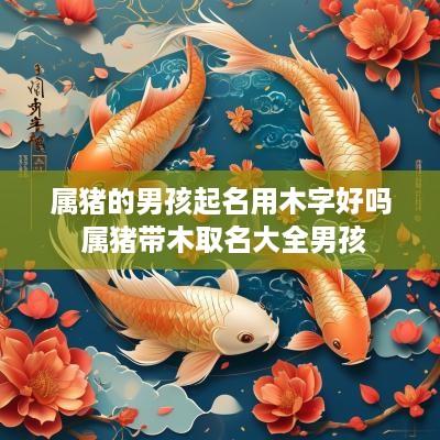 属猪的男孩起名用木字好吗 属猪带木取名大全男孩