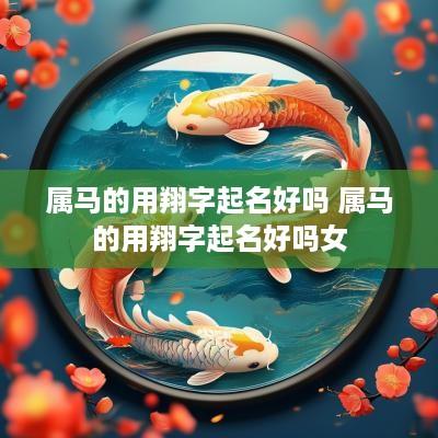 属马的用翔字起名好吗 属马的用翔字起名好吗女