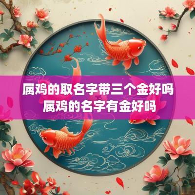 属鸡的取名字带三个金好吗 属鸡的名字有金好吗