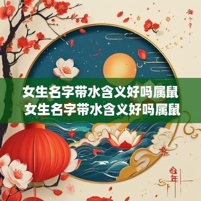 女生名字带水含义好吗属鼠 女生名字带水含义好吗属鼠