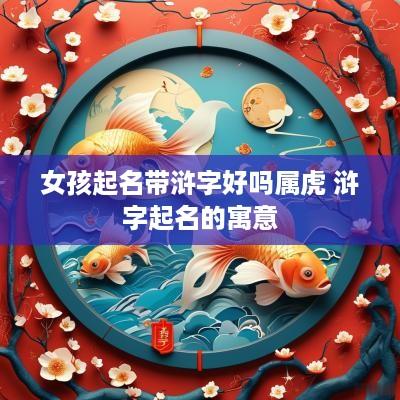 女孩起名带浒字好吗属虎 浒字起名的寓意