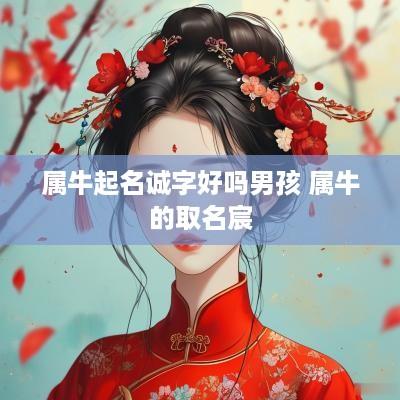 属牛起名诚字好吗男孩 属牛的取名宸