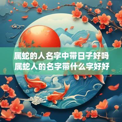 属蛇的人名字中带日子好吗 属蛇人的名字带什么字好好