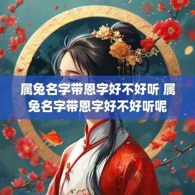 属兔名字带恩字好不好听 属兔名字带恩字好不好听呢