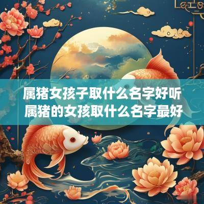 属猪女孩子取什么名字好听 属猪的女孩取什么名字最好
