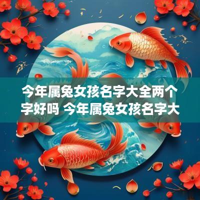 今年属兔女孩名字大全两个字好吗 今年属兔女孩名字大全两个字好吗