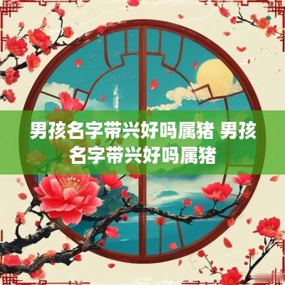男孩名字带兴好吗属猪 男孩名字带兴好吗属猪