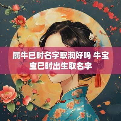 属牛巳时名字取润好吗 牛宝宝巳时出生取名字
