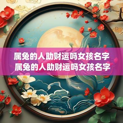 属兔的人助财运吗女孩名字 属兔的人助财运吗女孩名字大全