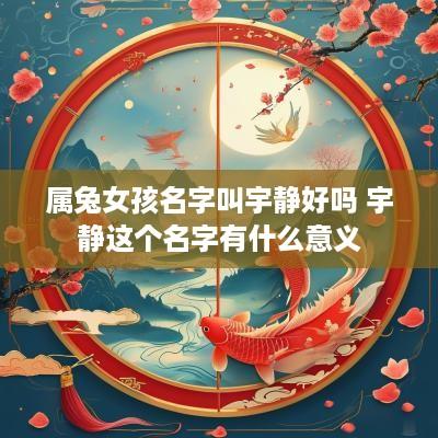 属兔女孩名字叫宇静好吗 宇静这个名字有什么意义