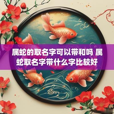 属蛇的取名字可以带和吗 属蛇取名字带什么字比较好