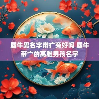 属牛男名字带疒旁好吗 属牛带宀的高雅男孩名字