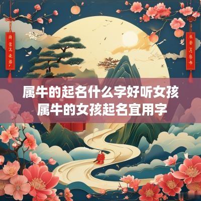 属牛的起名什么字好听女孩 属牛的女孩起名宜用字